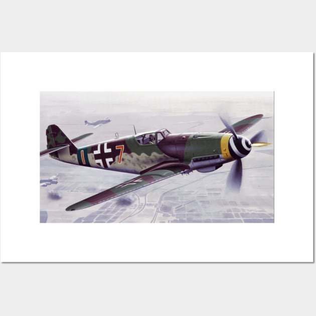 Messerschmitt Bf 109 Wall Art by Aircraft.Lover